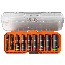 KNECT Deep-Well 3/8-Inch Drive Impact Socket Set, SAE, 9-Piece, which includes this part