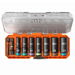 KNECT Deep-Well 3/8-Inch Drive Impact Socket Set, Metric, 9-Piece, which includes this part