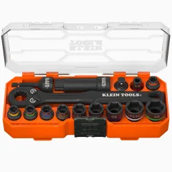 KNECT 3/8-Inch Drive Impact-Rated Pass Through Socket Set, 15-Piece