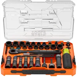KNECT Complete Impact Pass Through and Flip Socket Set, 39-Piece
